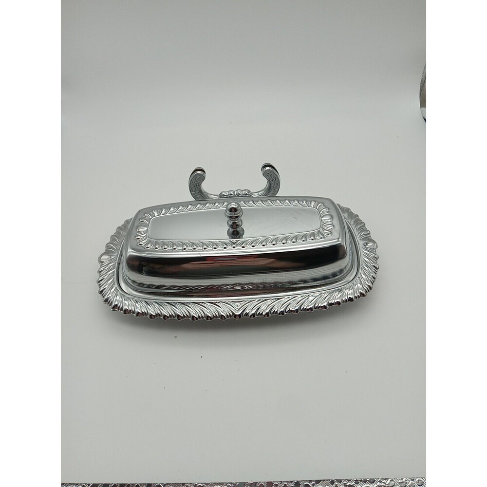 Vintage Butter Dish Silverplated by Irvinware